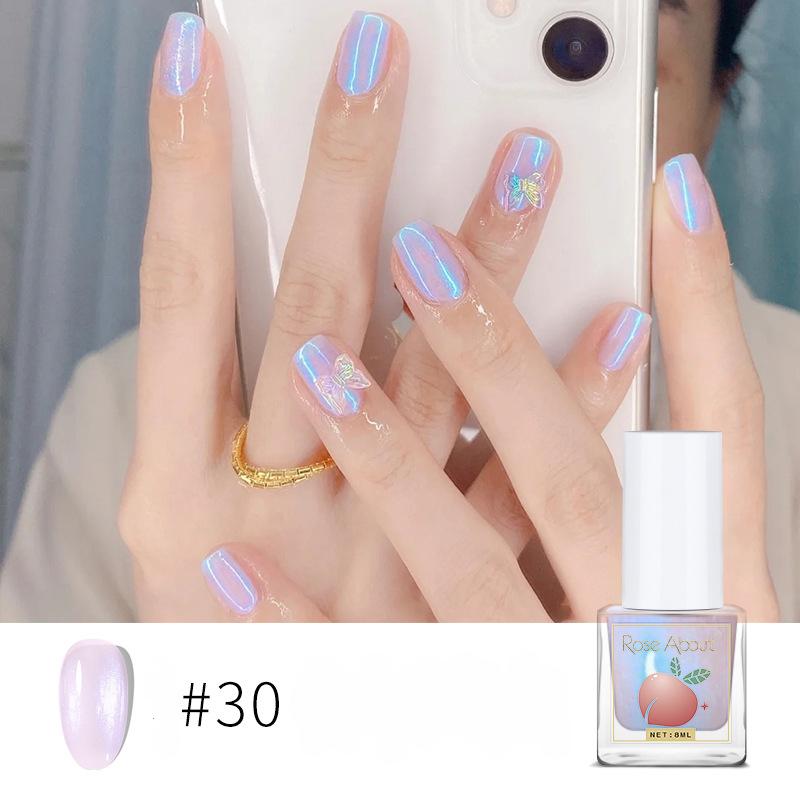 

Лак для ногтей на водной основе, прозрачный цвет, без запекания, долговечный, отрываемый, прозрачный глянцевый лак для ногтей 30