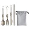 Pure Titanium Folding Portable Cutlery