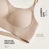 Foundation Nude Invisible Thin Strap Cami Bra, Seamless Push Up Tank Top Anti-Sagging Side Support Lingerie