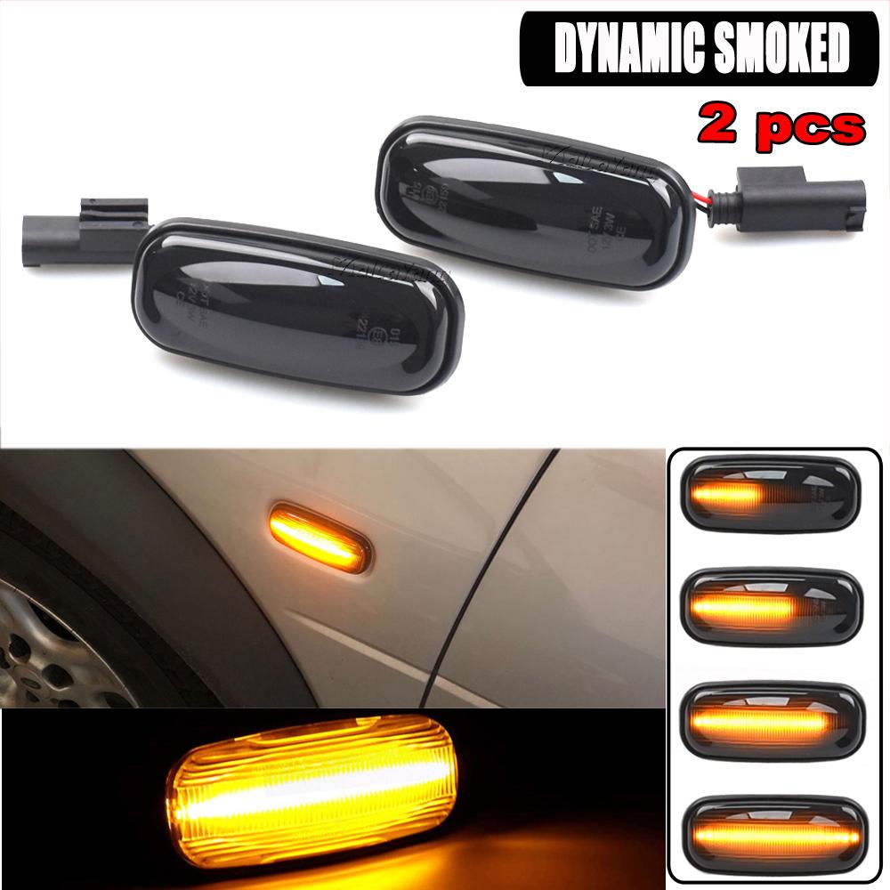 For Land Rover Defender TD5 98-15 Freelander 1 02-05 Discovery 2 99-04 2Pcs LED Side Marker Lamp Turn Signal Indicator Light