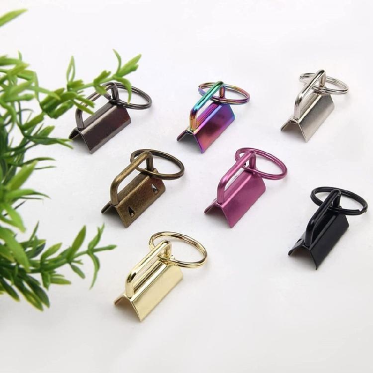 20Pcs Key Fob Hardware, 1 Inch Keychain Key Fob Hardware for Wristlet Keychain