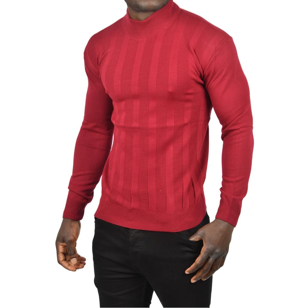 DeepSEA Çizgi Desenli Yarım Balıkçı Yaka Triko Boğazlı Kazak 2505513