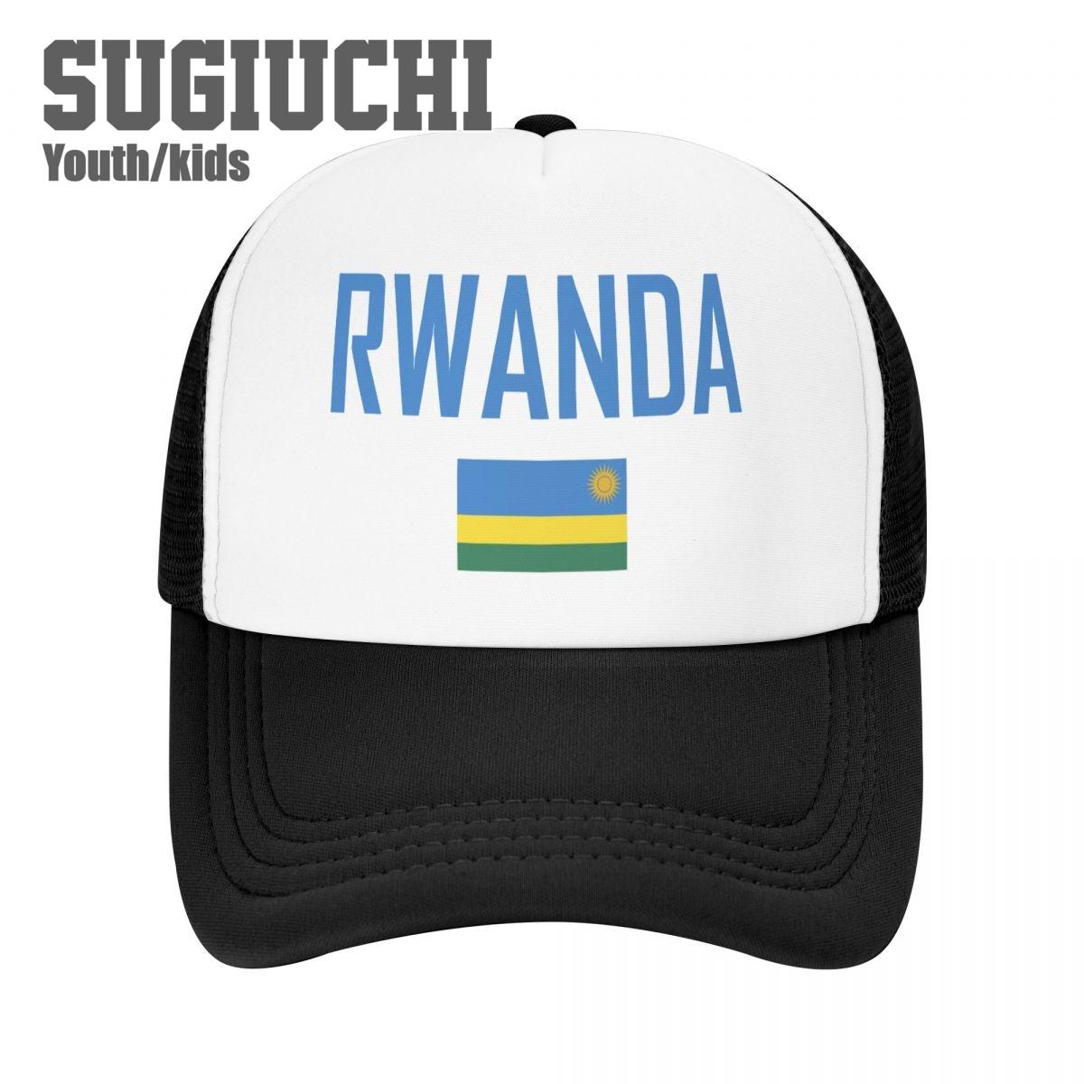 

Kids Mesh Cap Hat RWANDA Flag And Font Baseball Caps for Youth Boys Girls Pupil Children s Hats Outdoor Sports Unisex