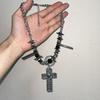 With Secret Compartment Cross Pendant Necklace Openable Charm Jewelry Chain Pendant Necklace