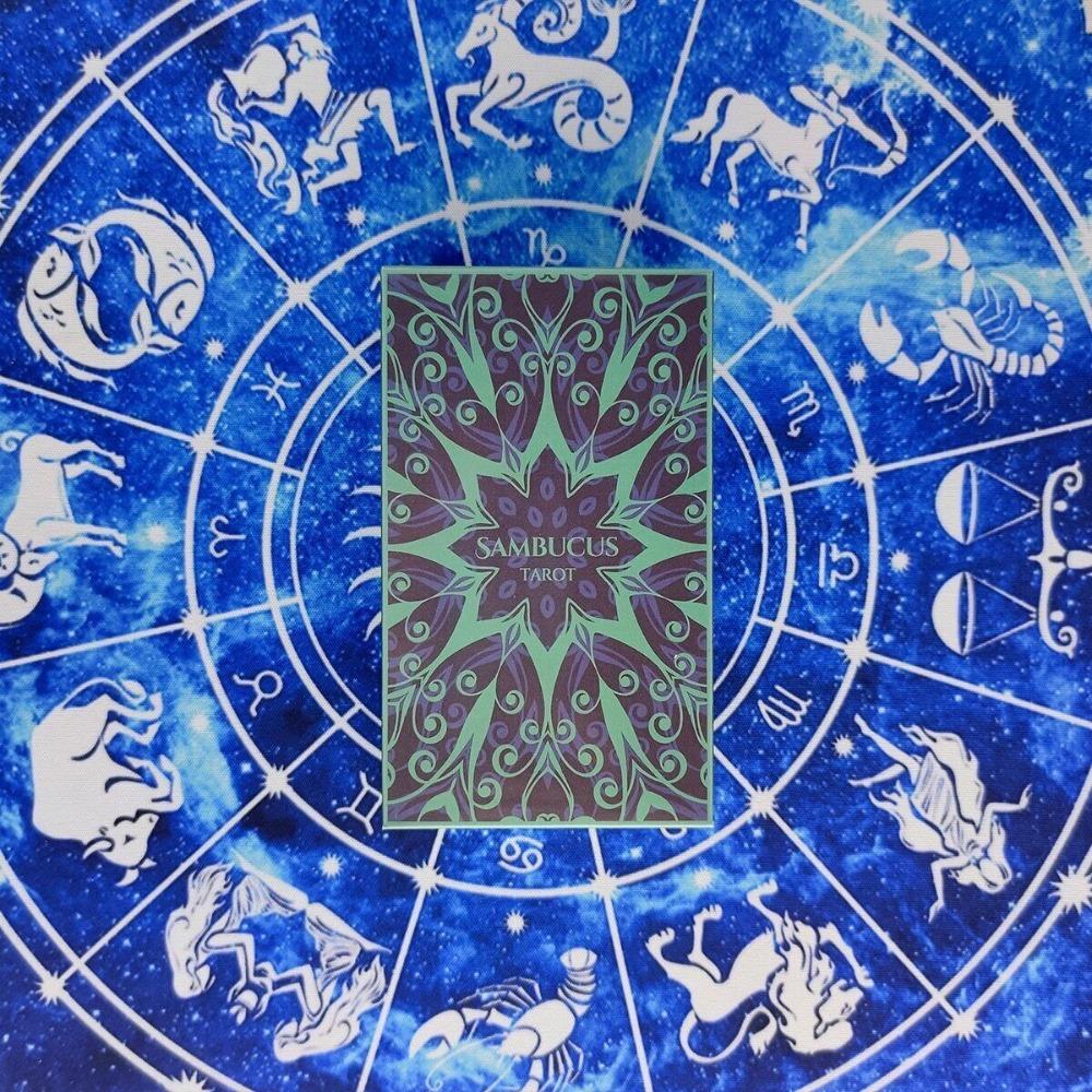 10.3*6cm Sambucus Tarot An Elegant Geometric 78-Card Deck - Modern Art Deco Style Tarot Cards