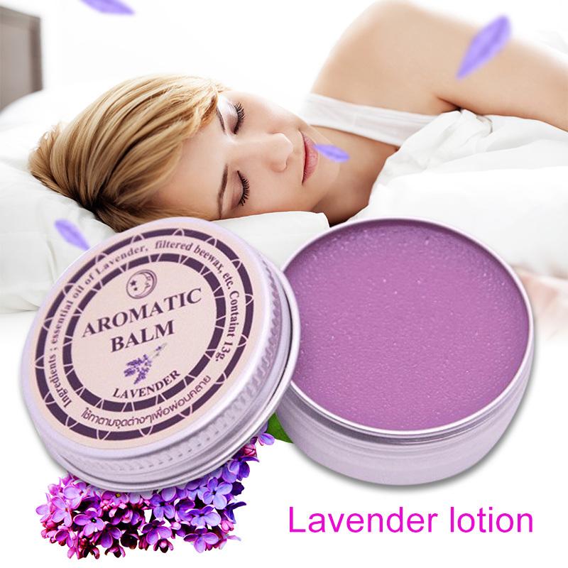 Lavender Aromatic Balm Help Sleep Soothing Cream Essential Oil Insomnia Care Lavender Hydration Soothing for Insomnia Care 13g