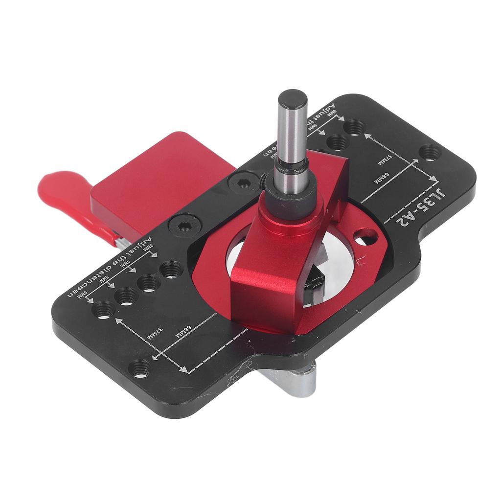 35mm Scharnierbohrlehre Lochstanzer Aluminiumlegierung Scharnierbohrlehre Bohrhilfe Locator für Türschrank