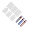 Silicone Brush for Ombre Nail Art Portable Chrome Applicator Chrome Nail Powder Applicator Stamping Plates for Nail