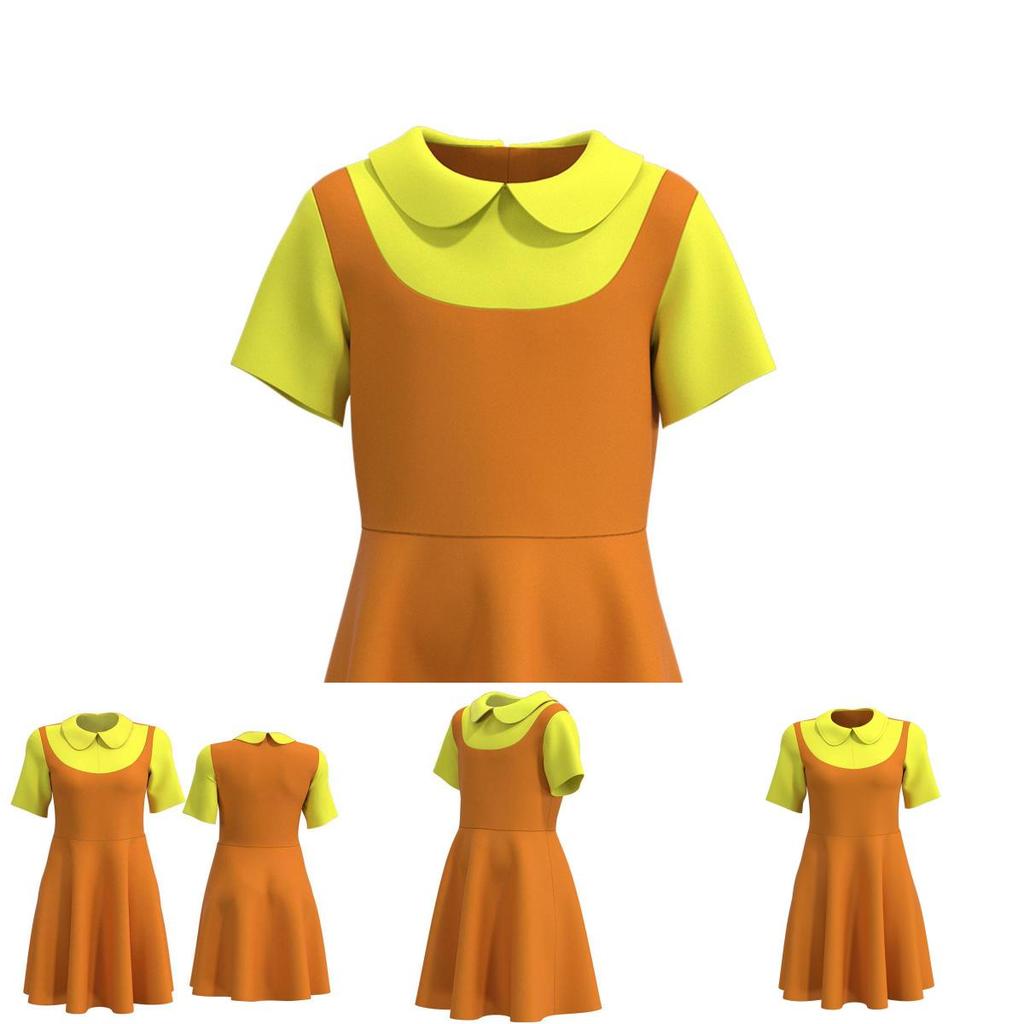 Hochwertiges Squid Game Cosplay Kostüm Kleid Neue Materialien Flexibel und Stilvoll