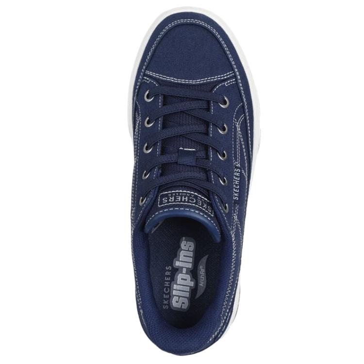 Skechers Arch Fit Arcade - Ci vediamo lì Scarpe da Ginnastica Comode alla Moda Versatili alla Moda Basse Donna Sneaker Blu Navy 177197-NVY