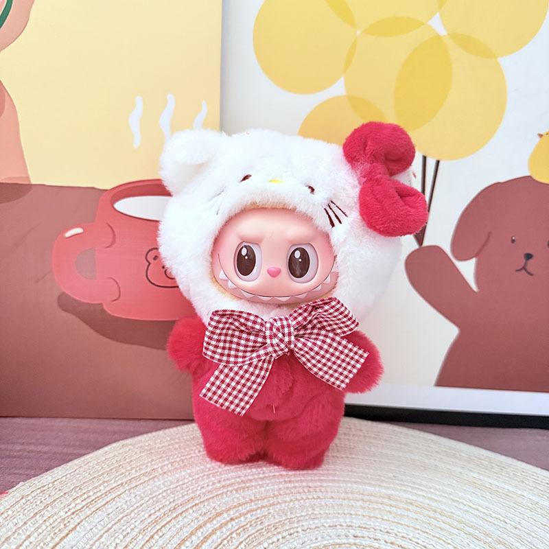 Cute Animals for Labubu Doll Clothing Set Hat 17cm Clothes Shoes Doll DIY Accessories Training Sitting Party Games Toys Gifts