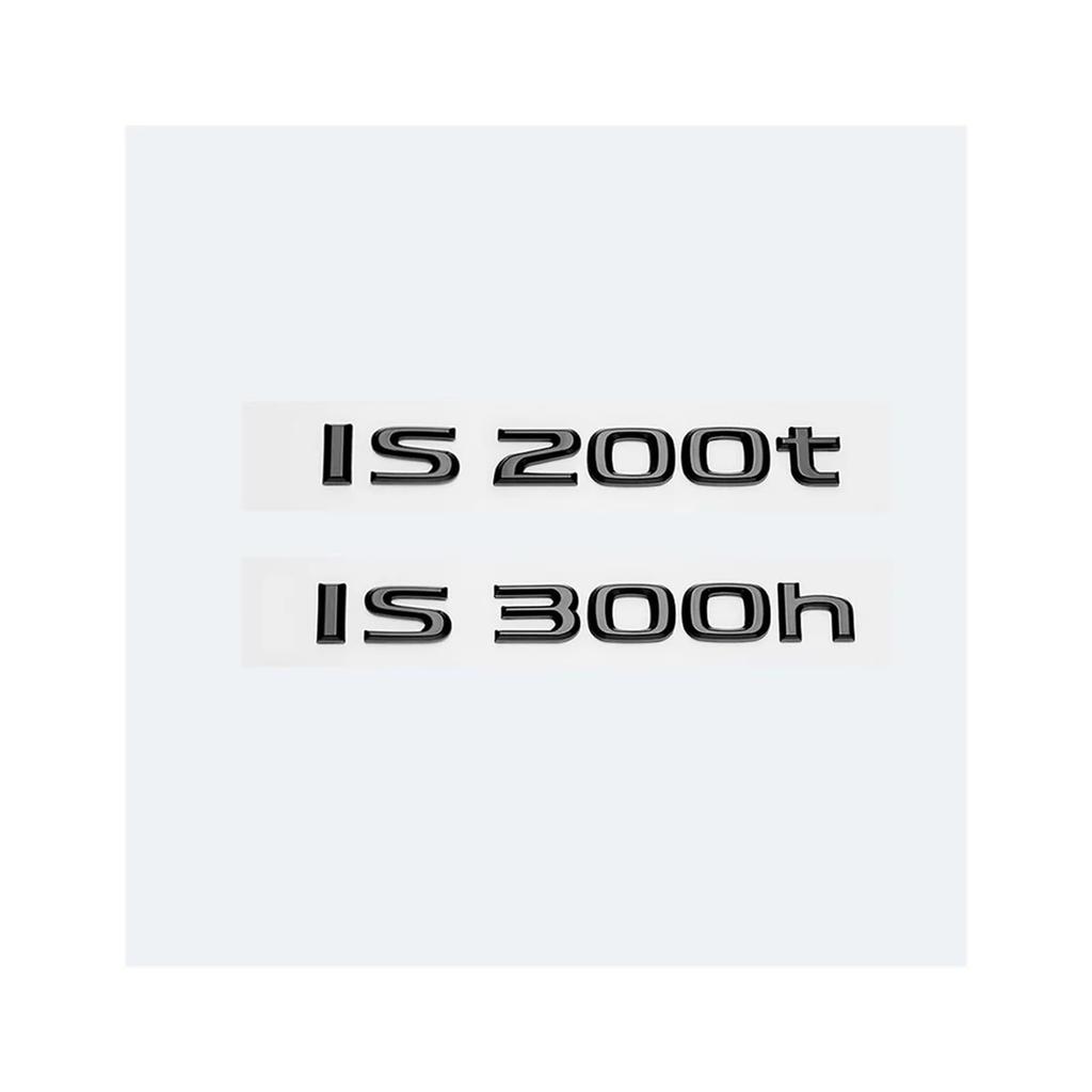 yzw6688 Glossy Black ABS Letter IS200 IS250 IS300 IS350 IS300h