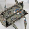 New Style Nylon Printing Thickened Large Capacity Handbag, Work Portable Zipper Semi-closed Lunch Box Storage Bag, Bento Bag