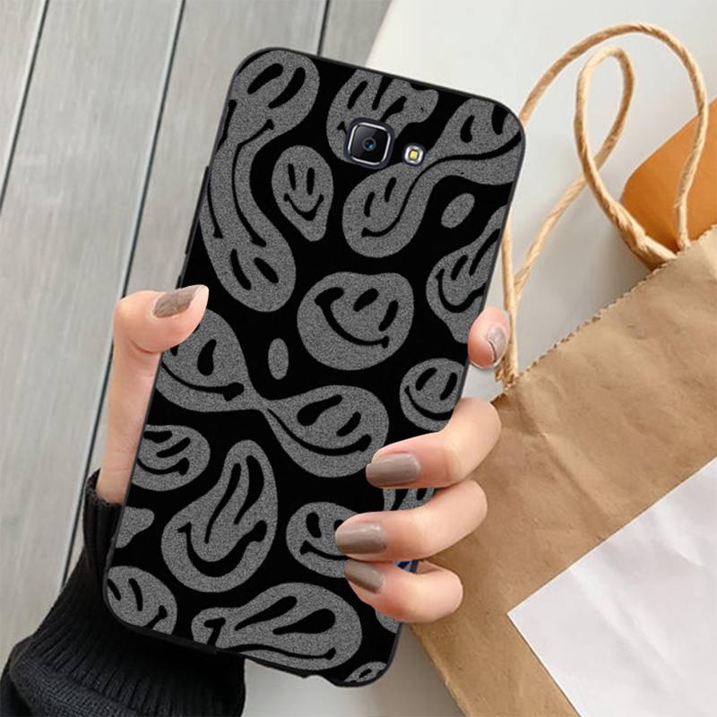 Cute Funny Trippy Smiley Face Phone Case for Samsung S20 Lite S21 S10 S9 Plus for Redmi Note8 9pro for Huawei Y6 Cover