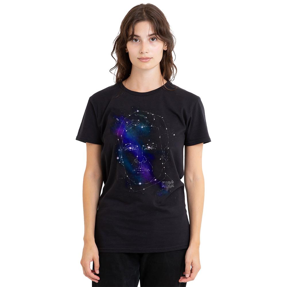 Star Trek Unisex Adult Captain Kirk Constellations T-Shirt