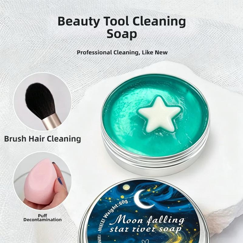 Natural Makeup Brush Cleaner Soap Multi Functional Washing Outdoor Portable Cosmetics Travel Beauty Cleaner Tools Reusable