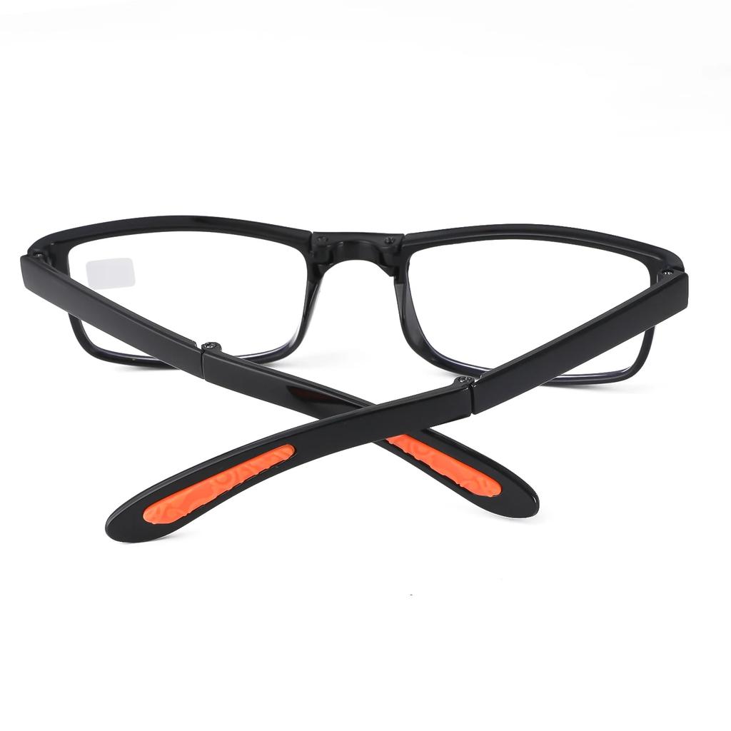 Classical Reading Glasses for Men Folding Eyeglasses Anti Blue Light Flexible Material for Comfortable Wearing Convenient Carry