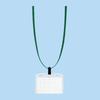 Kokuyo Hanging Name Tag Soft Case, Green, 10 Pcs, Naff-S180-10G