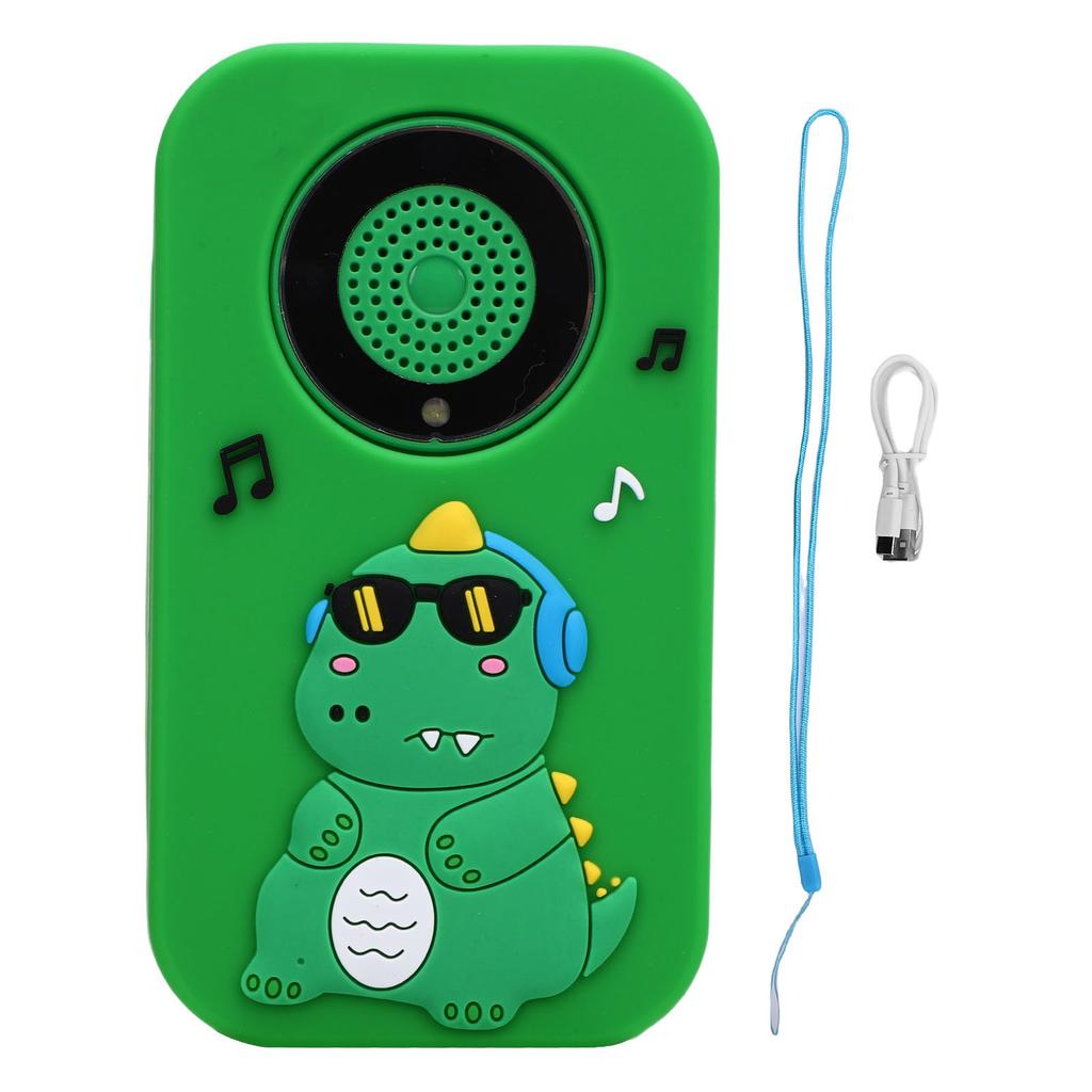 1080P HD Camera for Toddler 2.4 Inch Screen Autofocus Cute Cartoon MP3 Video Selfie Camera for Xmas Birthday Gifts Green