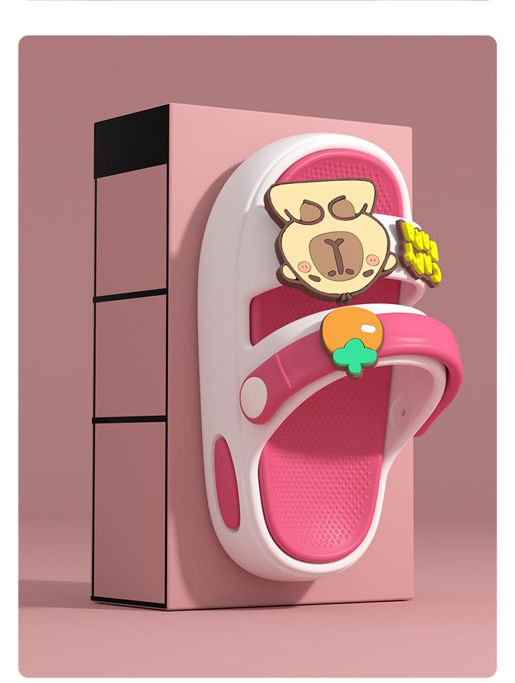 EVA Capybara Non-Slip Soft Sole Cartoon Sandals for Infant and Toddler Boys & Girls