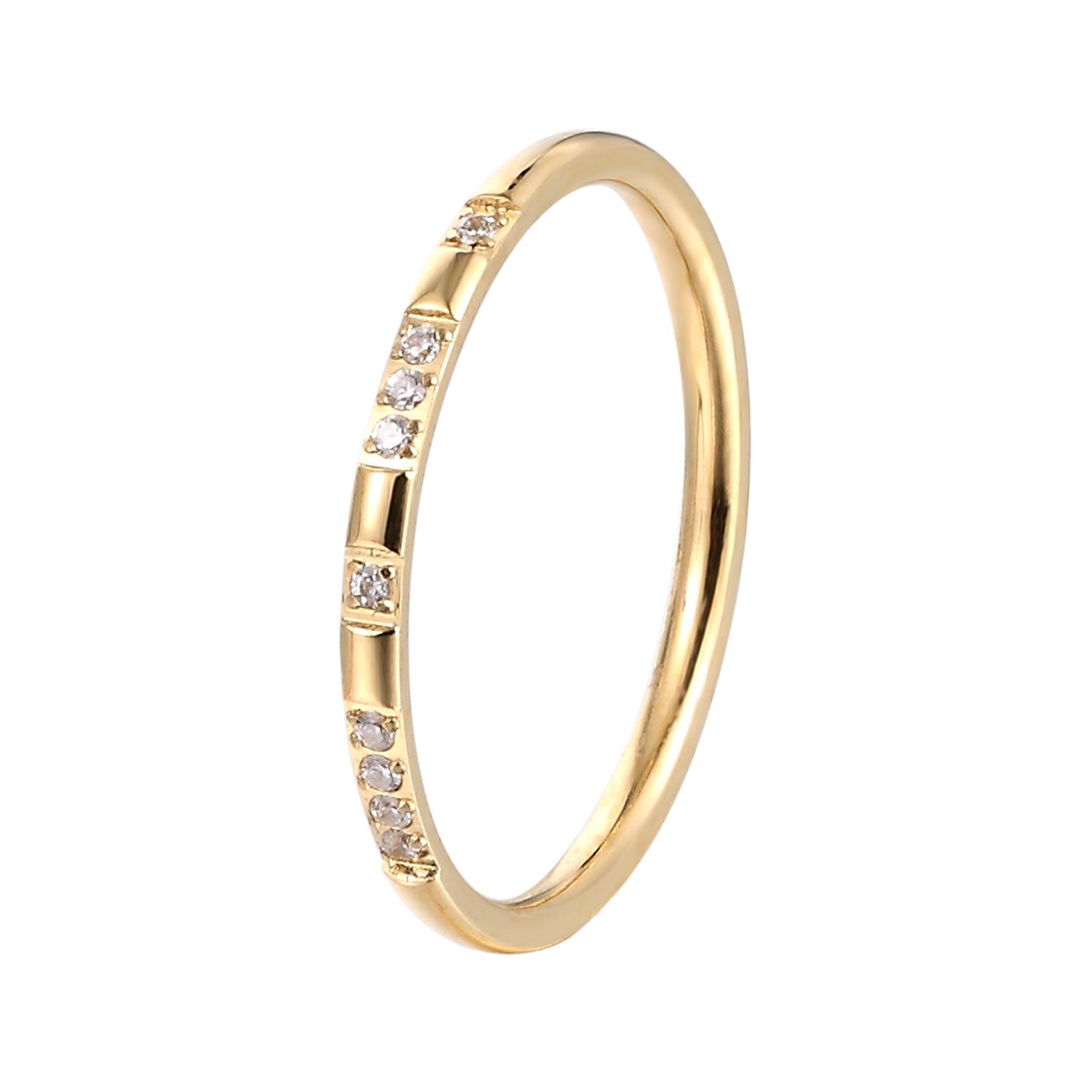 

Кольцо из титановой стали с бриллиантами, простое кольцо на указательный палец 1314, персонализированный дизайн, парное кольцо 9