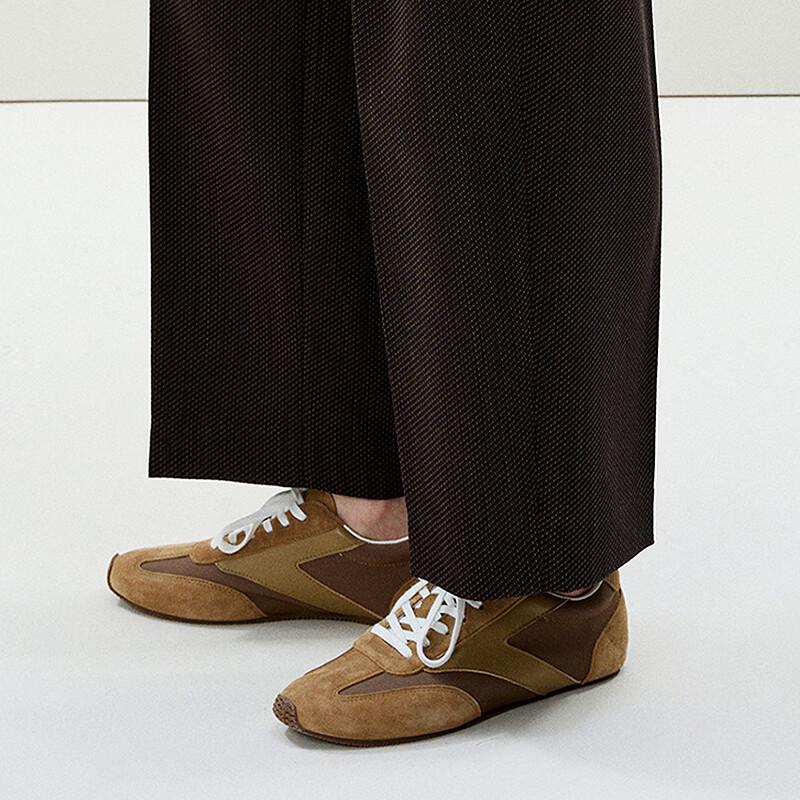 LESS Women's 2025 Spring Straight-Leg Cropped Casual Pants