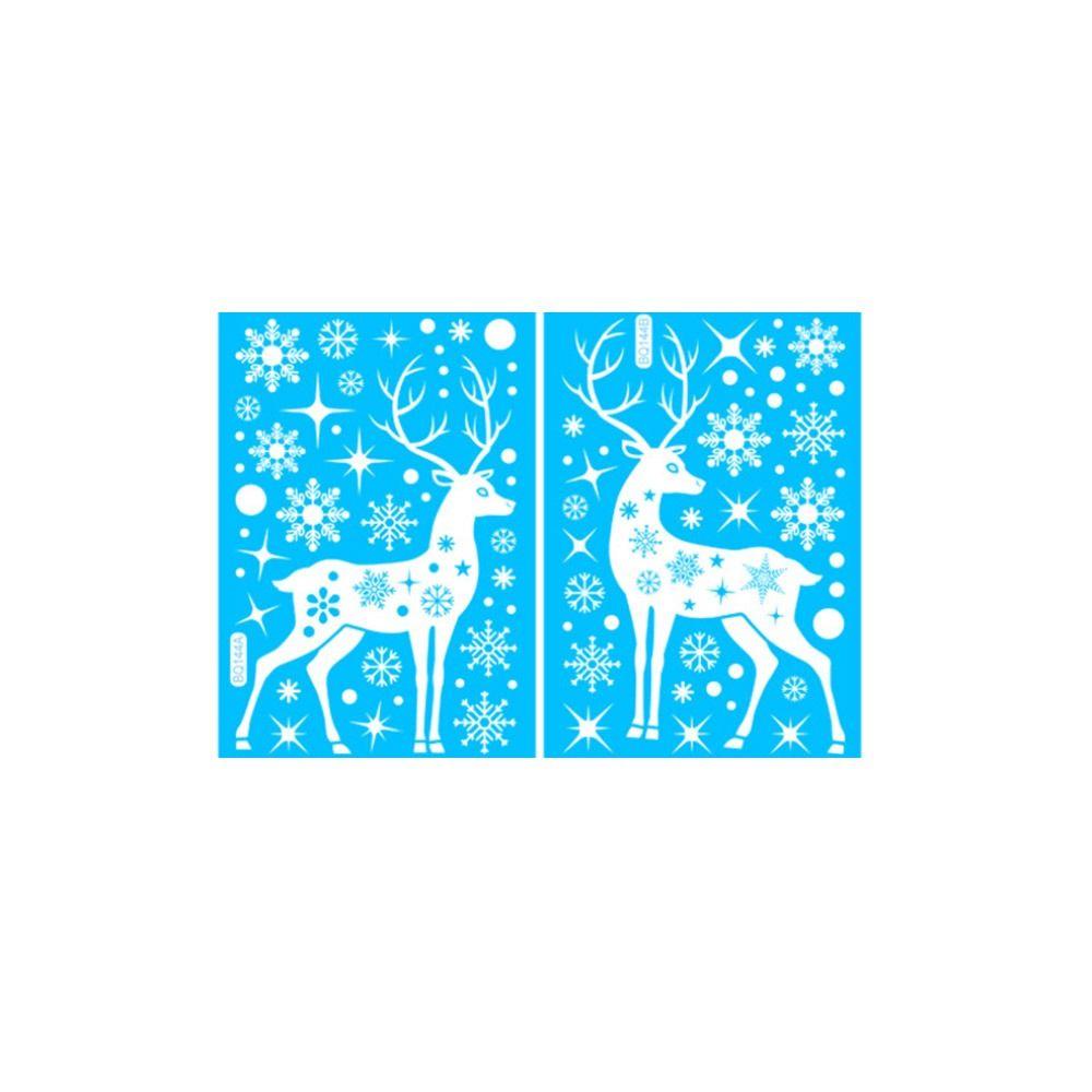 

Vinyl Window Decals Cartoon Santa Claus Merry Christmas Clings Gifts Christmas Static Sticker 1