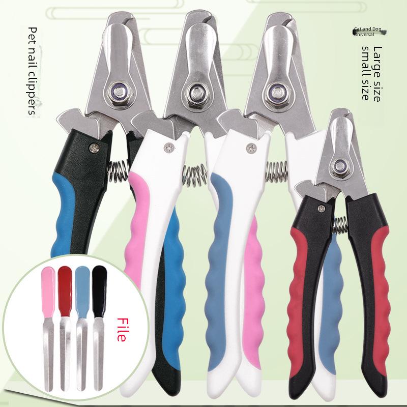 Stainless Steel Pet Nail Clippers for Cats & Dogs - Large & Small Trimmers