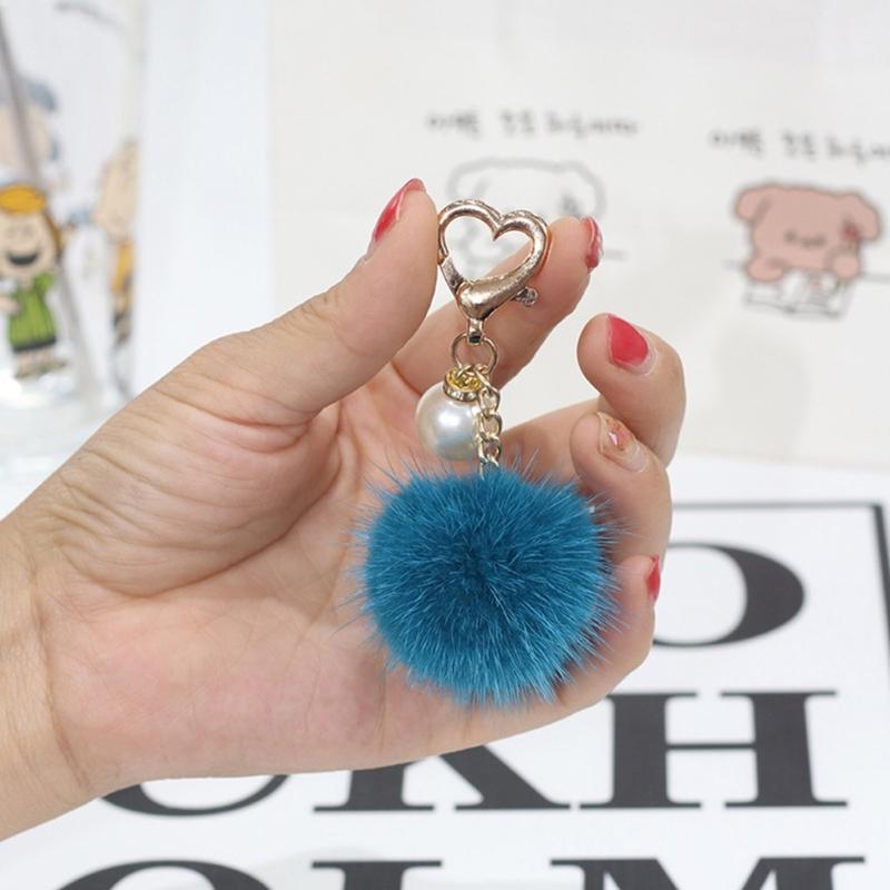 Plush Bag Pendant Practical Key Holder Decor Car Keyring Ornament for Backpacks