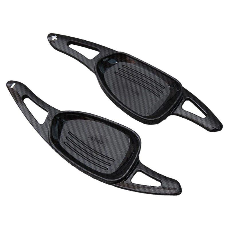 2pcs Car Steering Wheel Shift Paddle For Cupra For Cupra FOR Ateca For Cupra FOR Formentor 21-25 Carbon Fiber Black Carbon Fiber