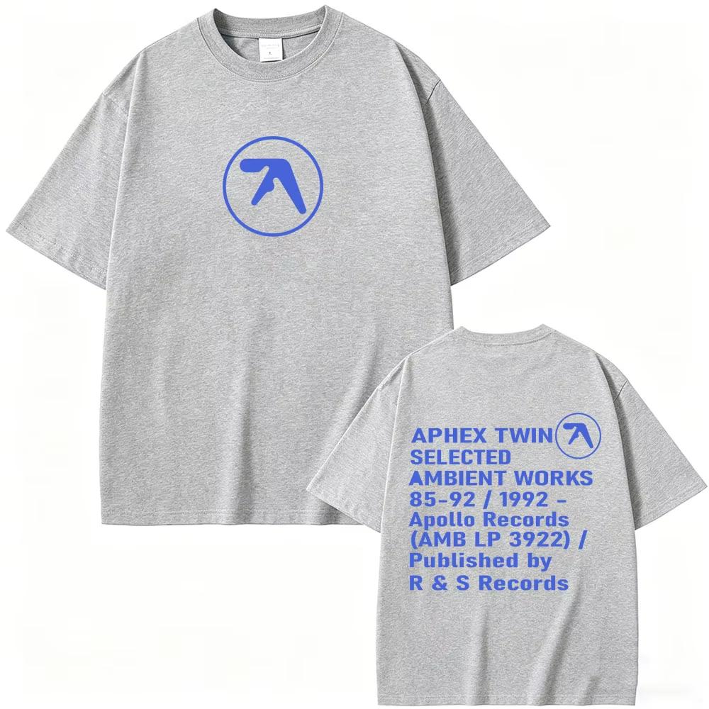 2026 Summer Hot Sale New Aphex Twin Graphic T-shirt Y2K Men Women Hip Hop Streetwear T-shirt Breathable Streetwear Casual Tees