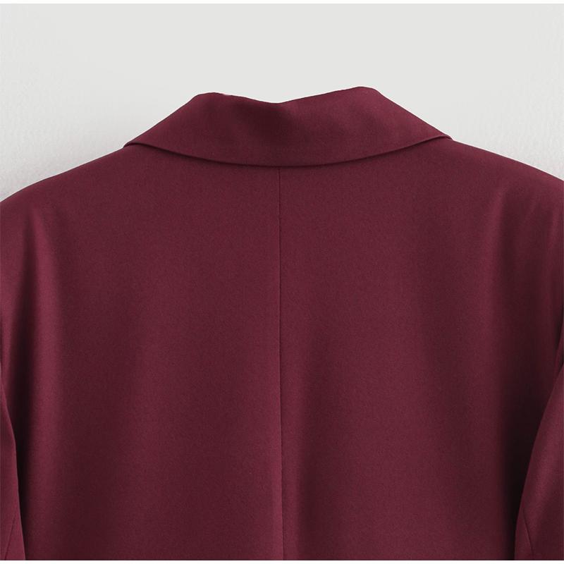 Женский пиджак красного вина — фото 5