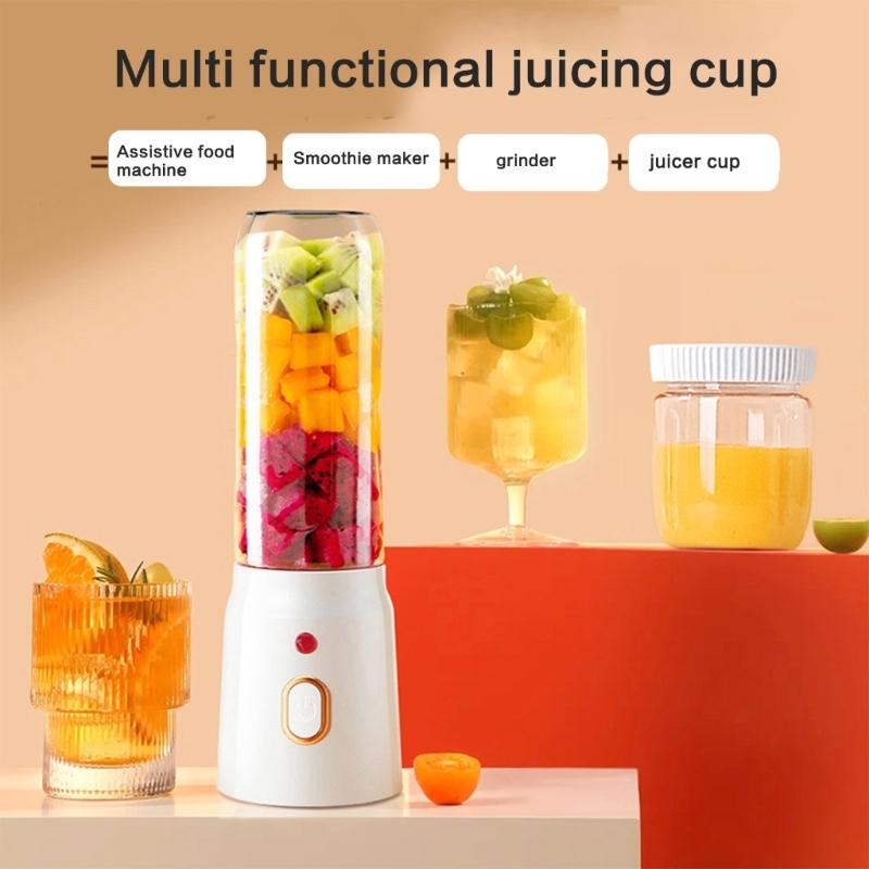 Portable Blender for Shakes and Smoothies Rechargeable Blender Fruit Juice Mixer for Travel/Picnic/Office/Gym/Sport