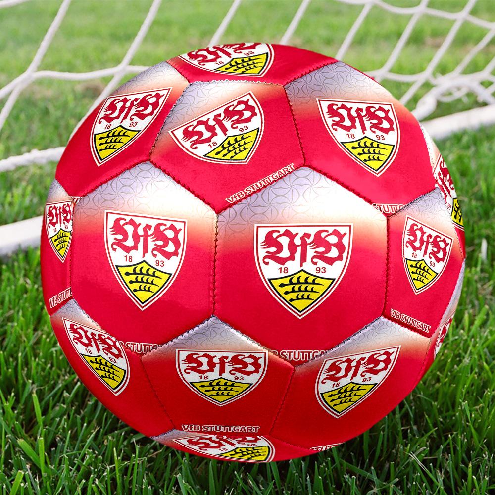 Stuttgart Football Club Indoor Soccer Ball Size 5 Colorful All Ages Machine Stitched PVC Competition Ready Durable High-Bounce