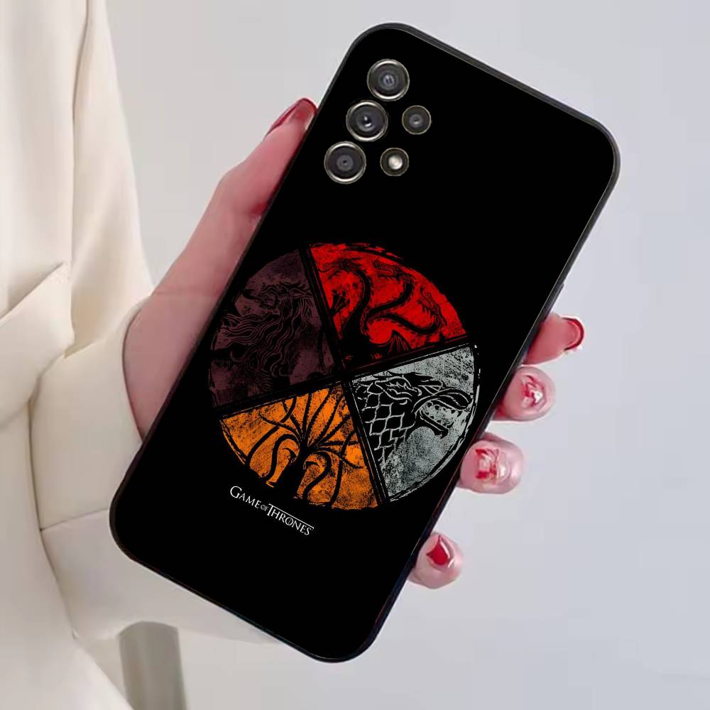 Game of T-Thrones cool Phone Case Black Silicone Soft For Samsung S25,S24,S21,S22,S23,S30,Ultra,S20,Plus,Fe,Lite