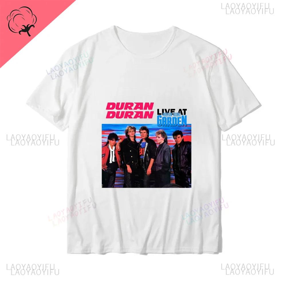 

Duran vintage style printed pattern fashion casual trend street wear summer men women universal round neck shortsleeved Tshirt S