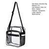 Schultertasche Transparent Große Kapazität Zwei Fächer Verstellbarer Schultergurt Separate Taschen Aufbewahrung Tragbar Crossbody Tasche Handtasche Outdoor