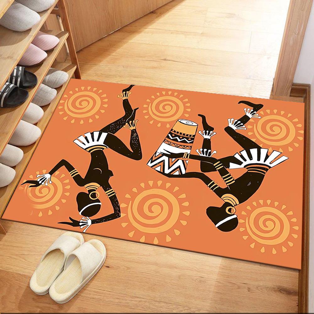 African Dance Celebration Floor Mats for Living Room, Bedroom and Room Decoration Are Suitable for Gifts.
