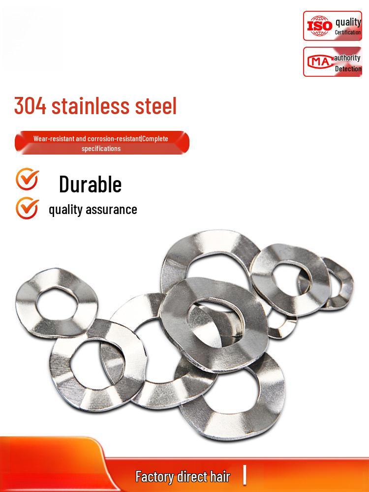304 Stainless Steel Corrugated Wave Spring Washer - M3 to M16 M20x36x1.6 [5 pcs]