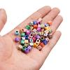 50Pcs Mixed Acrylic Square Alphabet Beads Large Hole Letter Loose Spacer Bead for Jewelry Handmade Bracelet Making Supplies