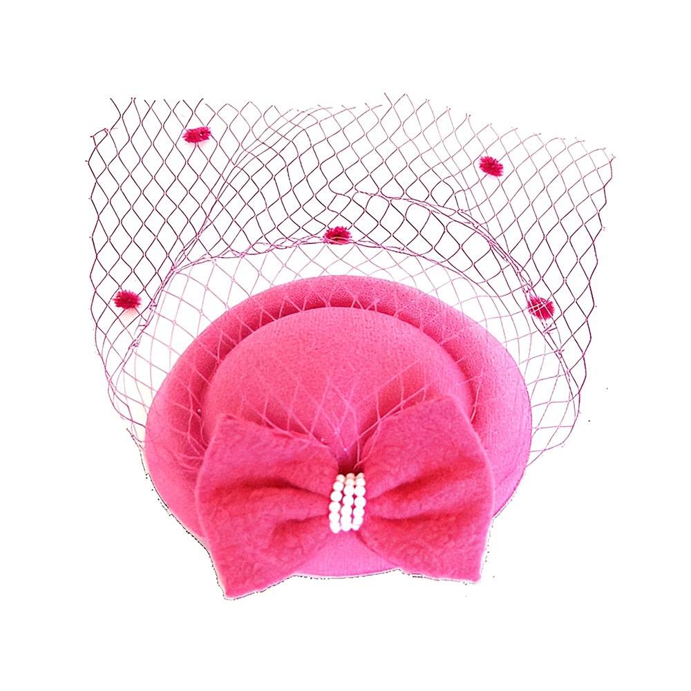 Фетровая повязка на голову Женская винтажная шляпка-повязка Перо Цветок Фасцинатор Модный головной убор Свадебный розы красного