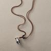 ESN Home Carved Wine Pot Necklace: Nomadic Style Woven Basket Clavicle Chain