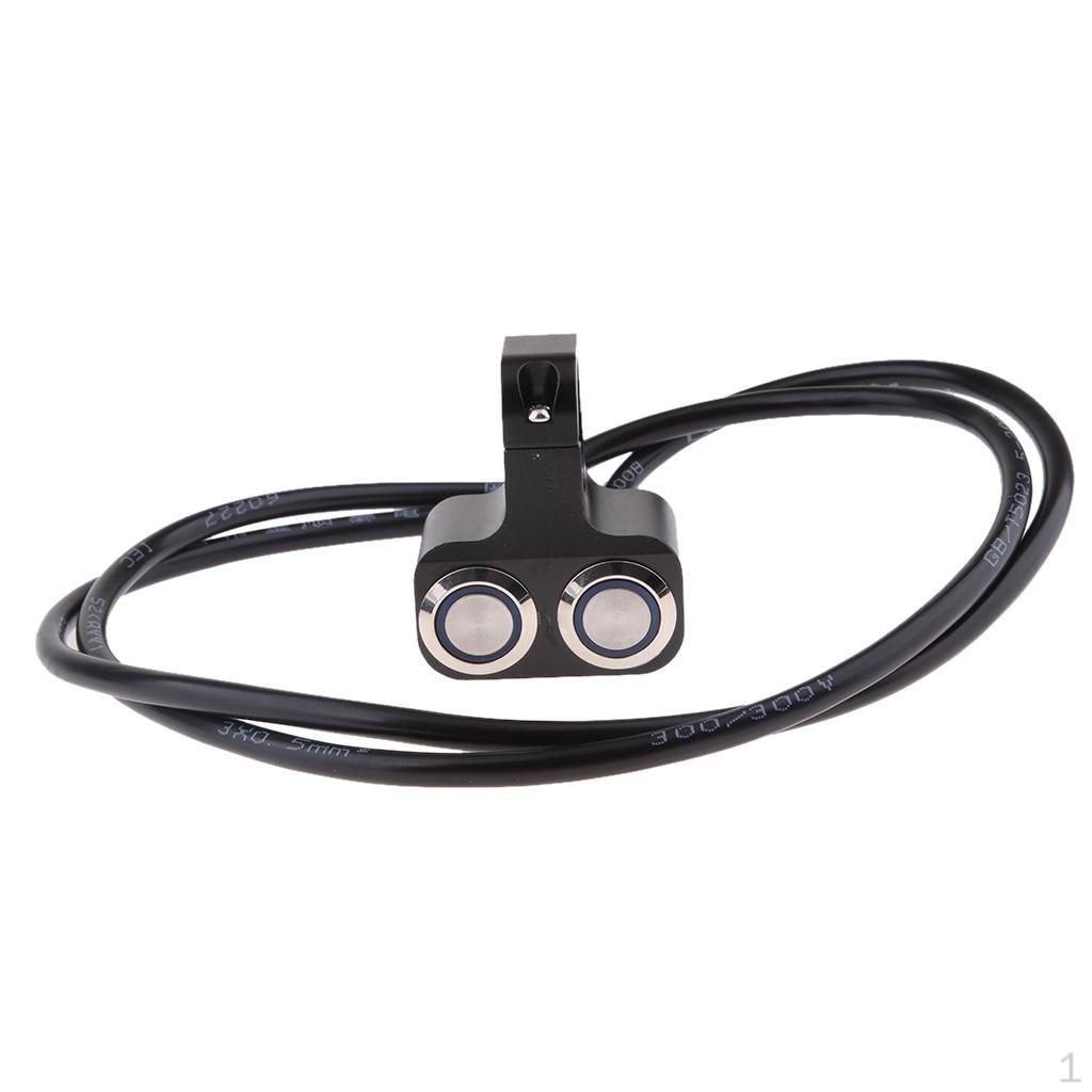 

Универсальный светодиодный переключатель света с двойным управлением, крепление на руле, мгновенный синий