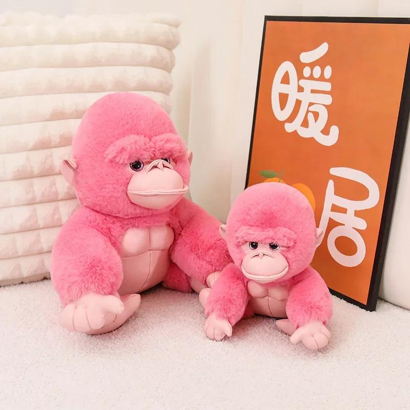 20/30CM Simpatico Piccolo Pupazzo di Gorilla Morbido Peluche Adorabile Scimmia Seduta Giocattoli Divertente Ornamento Decorativo per la Casa