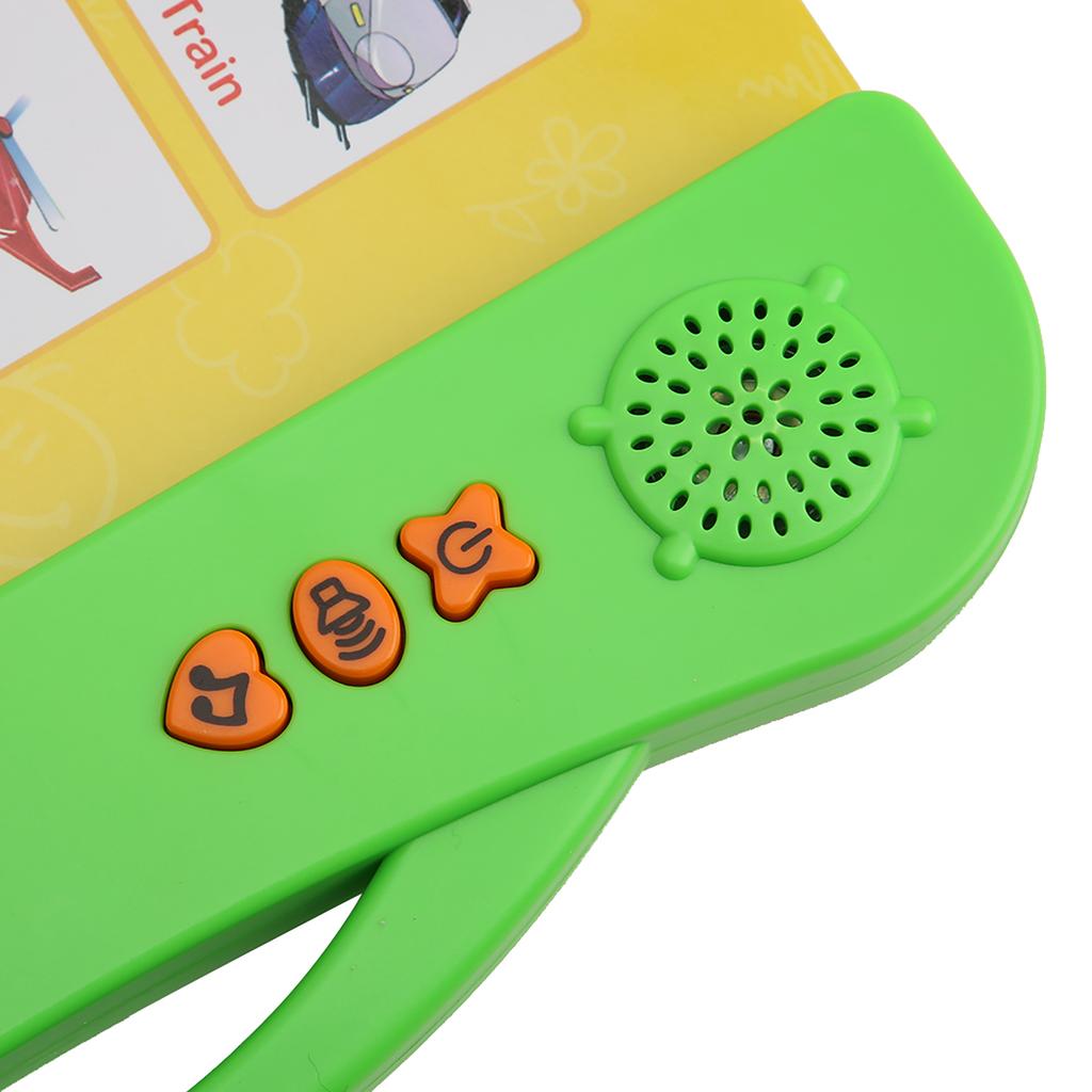 Kid English E Book Electronic Sound Book Educational Toy Reading Machine With Learning Pen(Orange )
