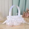 White Western Wedding Bridal Gift Wedding Supplies Party Decor Flower Basket Flower Girl Basket