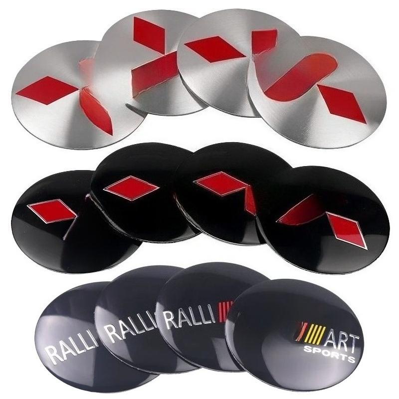 4pcs 56mm Car Aluminum Logo Wheel Center Hub Cap Badge Sticker Accessories