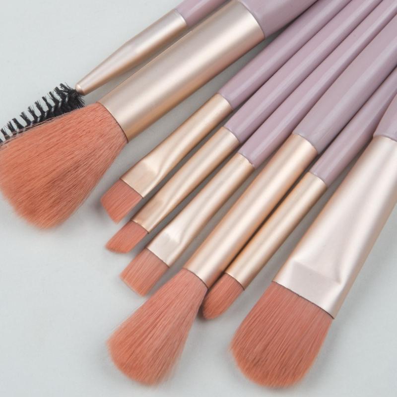 New 8Pcs Makeup Brush Set Makeup Concealer Blush Loose Powder Brush Eye Shadow Highlighter Foundation Brush Beauty Tools
