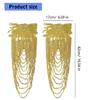 Pair Of Sequins Fringe Shoulder Patches For Party Attire Comfortable Long Wear Decorative Accent