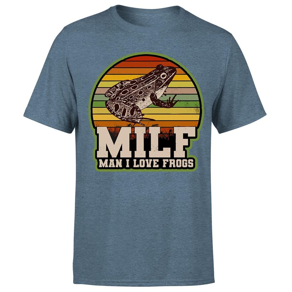 Amphibian Vintage Milf Unisex I Love Frogs Unisexs TshirtP1OrA